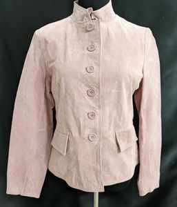 sz 12 New Chadwick's Women's Pink Genuine Leather Jacket
